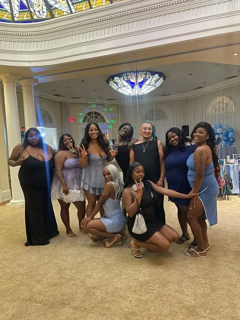 cr=t_0,w_100 BIPOC Femme people dressed up at a gala